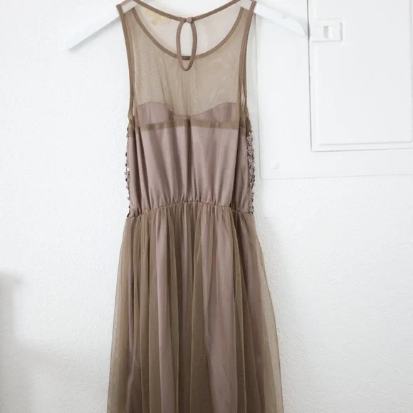 Lush High Low Mesh Sequin Dress - Picture 2 of 3